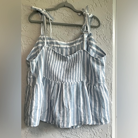 Old Navy Blue and White Striped Top (NWOT) - Picture 7 of 9